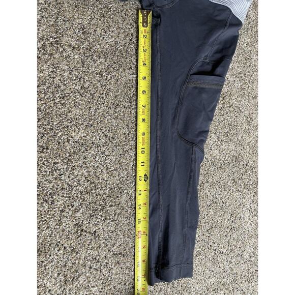 Lululemon Gray Crop Leggings Size 6 MultiPockets - Picture 4 of 7